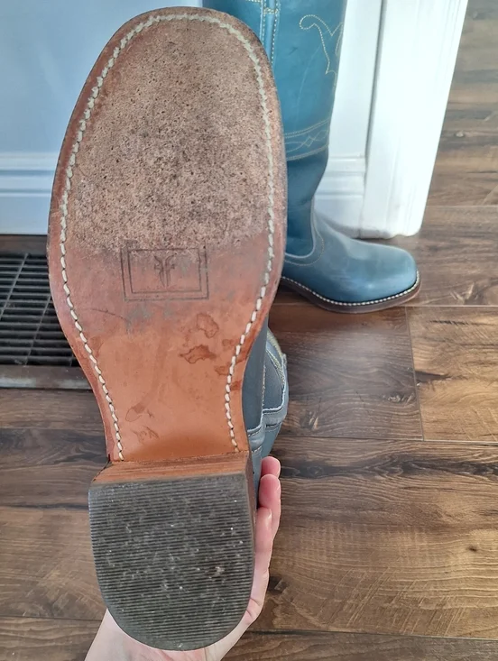 RARE Blue Frye Campus Stitching Horse Boots, Ladies Size 8 - Picture 6 of 6